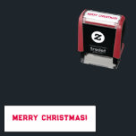 Merry Christmas Self-inking Stamp<br><div class="desc">This Merry Christmas self-inking stamp is sure to spread good cheer Popcorn Anime party style! Remember to stamp it all over your Christmas cards and gift tags! Popcorn Anime - designs for smiles and laughter. For more fun,  visit: www.popcornanime.com</div>