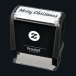 Merry Christmas Self-inking Stamp<br><div class="desc">handmade, custom, logo, yourlogo, customlogo, diy, desing, handcrafted, gift, homemade</div>