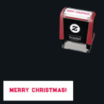 Merry Christmas Self-inking Stamp<br><div class="desc">This Merry Christmas self-inking stamp is sure to spread good cheer Popcorn Anime party style! Remember to stamp it all over your Christmas cards and gift tags! Popcorn Anime - designs for smiles and laughter. For more fun,  visit: www.popcornanime.com</div>