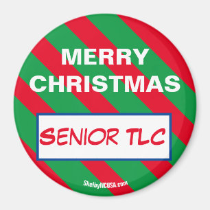 MERRY CHRISTMAS Senior TLC Magnet