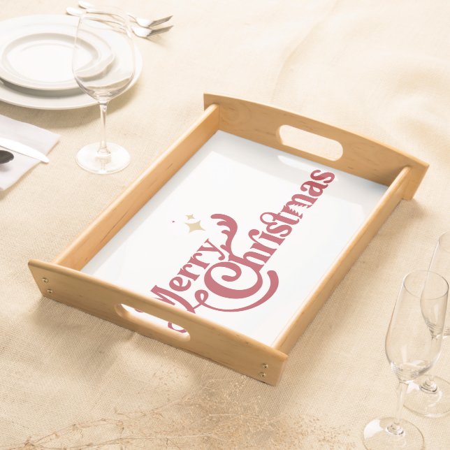 Merry Christmas Serving Tray (Front)