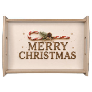 MERRY CHRISTMAS SERVING TRAY