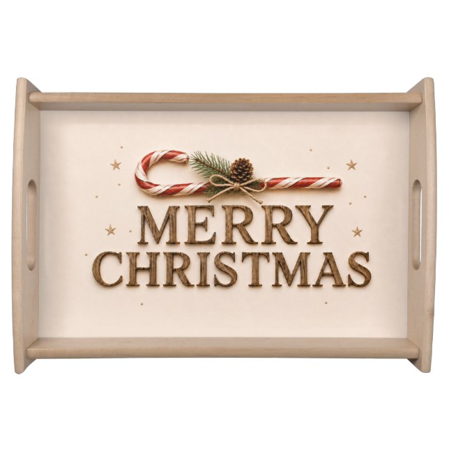 MERRY CHRISTMAS SERVING TRAY (Front)