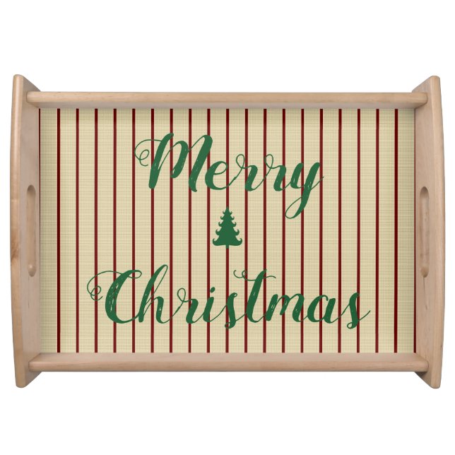 Merry Christmas  Serving Tray (Front)