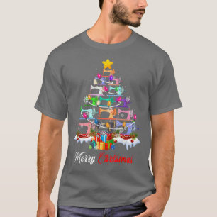 Merry Christmas Sewing Machines Xmas Tree Lights Q T-Shirt