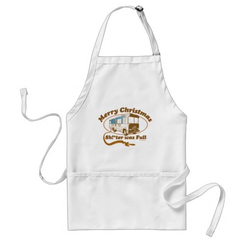 Merry Christmas Shter was Full Adult Apron