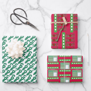 Merry Christmas Sheets Wrapping Paper Joy