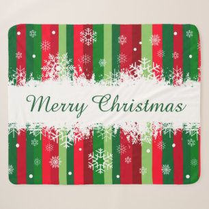 Merry Christmas Sherpa Blanket