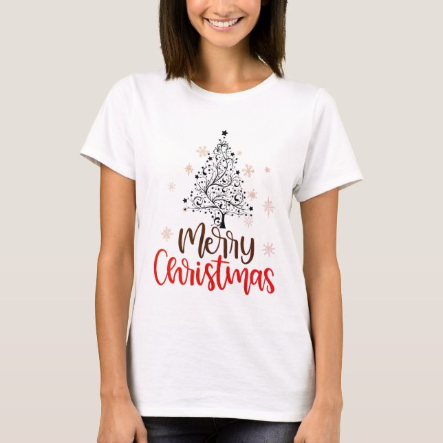 Merry Christmas Shirt Cute Christmas Shirts (Front)