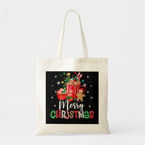 Merry Christmas Shirt Xmas Tree Candy Cane Winter  Tote Bag