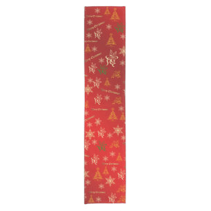 merry christmas short table runner