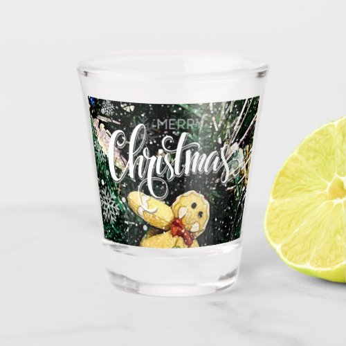 Merry Christmas Shot Glass