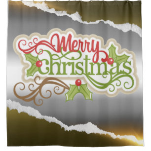Merry Christmas Shower Curtain