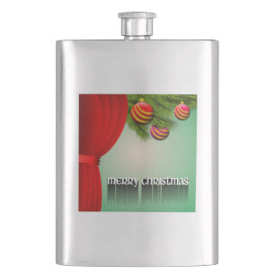 "MERRY CHRISTMAS" SIGN HIP FLASK