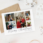 Merry Christmas Silver 6 Photo Cards<br><div class="desc">Send your Christmas wishes in style with your Merry Christmas Silver 6 Photo Merry Christmas Card.</div>