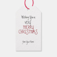 Santa Claus with a Ginger Jar Personalized Christmas Gift Tags