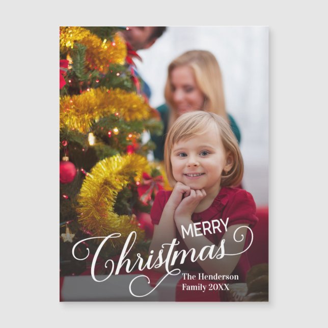 Merry Christmas Simple Custom Photo (Front)