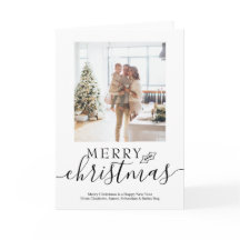 Merry Christmas Simple Elegant Personalized