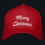 Merry Christmas Simple Typography Embroidered Embroidered Baseball Cap<br><div class="desc">Merry Christmas Simple Modern Typography Custom Embroidered Baseball Cap features the simple modern embroidered text "Merry Christmas". Perfect as a gift for family and friends for Christmas holidays. Created by Evco Studio www.zazzle.com/store/evcostudio</div>