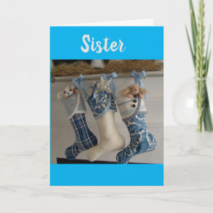MERRY CHRISTMAS ***SIS*** WITH LOVE & THANKS HOLIDAY CARD