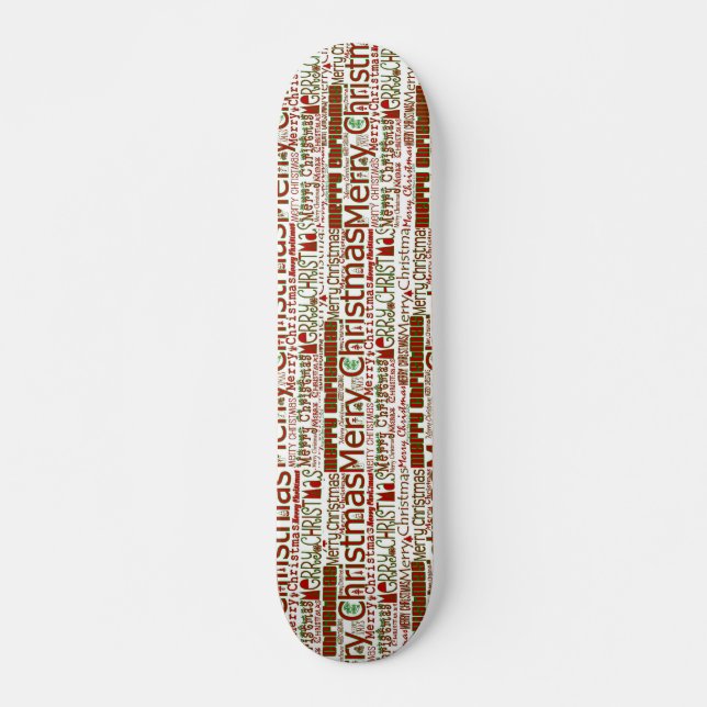 Merry Christmas Skateboard (Front)