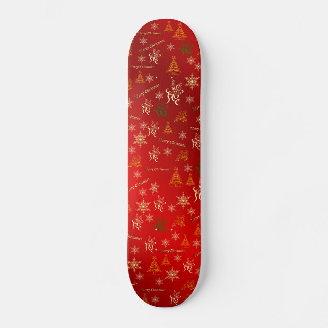 merry christmas skateboard deck (Front)