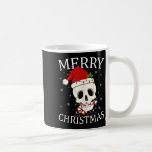Merry Christmas Skeleton Skull Xmas Lights Men Wom Coffee Mug