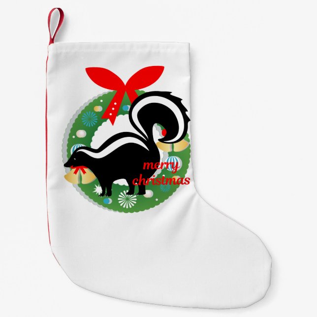 merry christmas skunk stocking (Front)