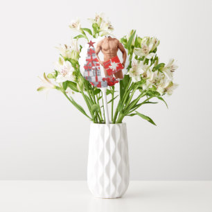 Merry Christmas SlipperyJoe red white silver gift Balloon