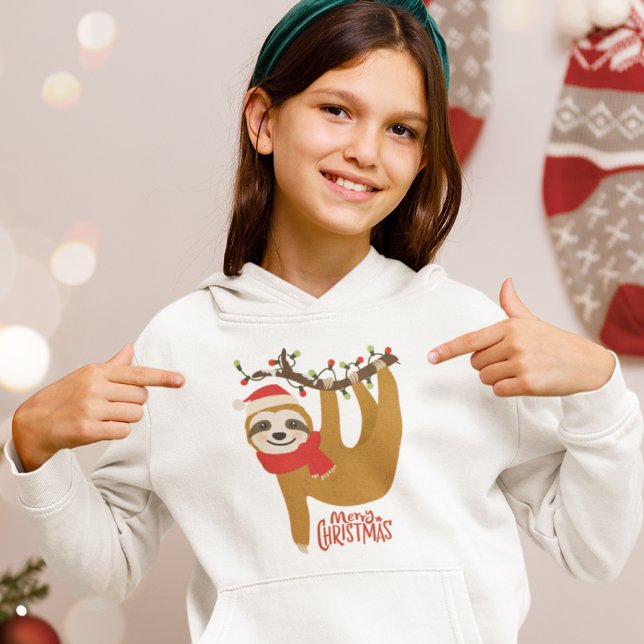 Merry Christmas Sloth | Holidays Hoodie (Creator Uploaded)