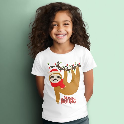 Merry Christmas Sloth  Holidays T_Shirt