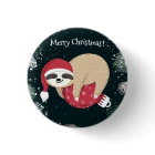Merry Christmas Sloth Ornament
