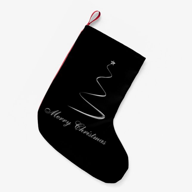 Merry Christmas Small Christmas Stocking (Front (Hanging))