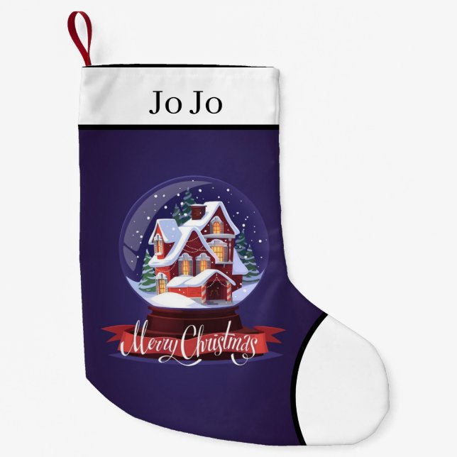 Merry Christmas Small Christmas Stocking (Front)