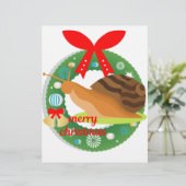 merry christmas snail (Standing Front)