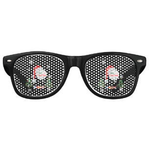 Merry Christmas Snow Collection Party Retro Sunglasses