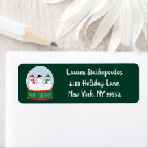 Merry Christmas Snow Globe Snowmen