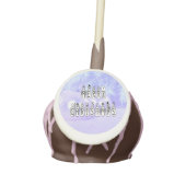 Merry Christmas Snow People Font, Blue Tint Snow Cake Pops (Front)