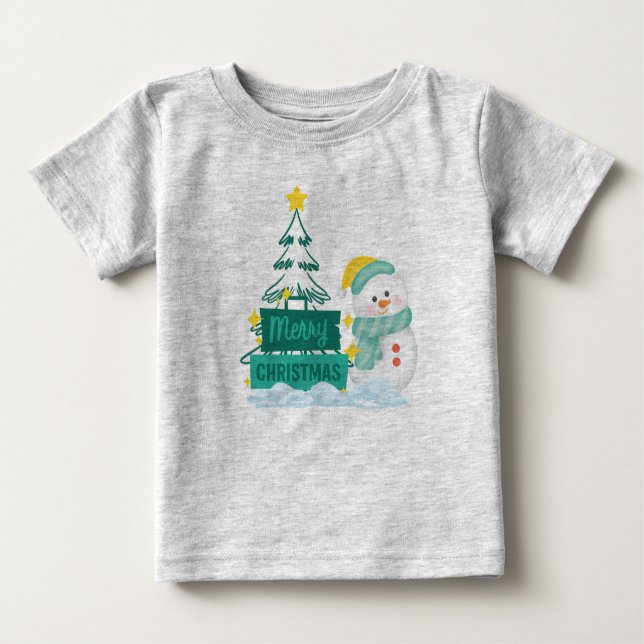 Merry Christmas Snow T-shirt (Front)