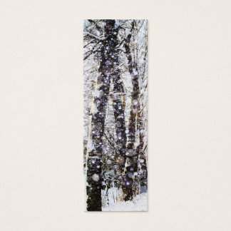 Merry Christmas Snow Trees Bookmark Card