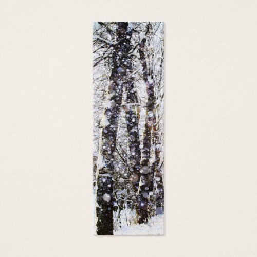Merry Christmas Snow Trees Bookmark Card Business Cards