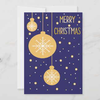 Merry Christmas snowfake ornament card