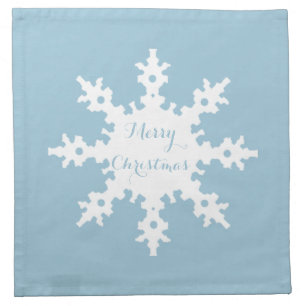 Merry Christmas Snowflake Napkin
