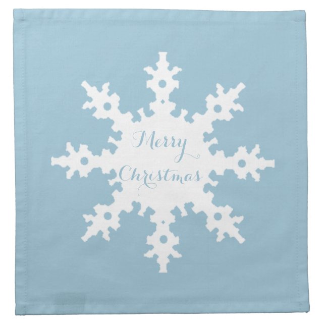 Merry Christmas Snowflake Napkin (Front)