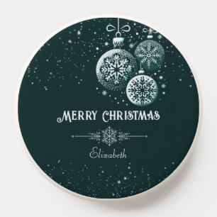 Merry Christmas Snowflake Ornaments PopSocket