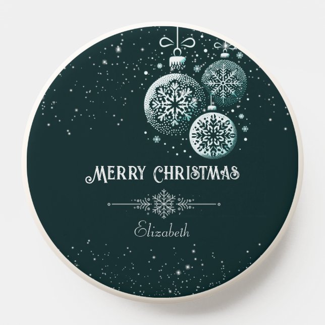 Merry Christmas Snowflake Ornaments PopSocket (Popsocket)