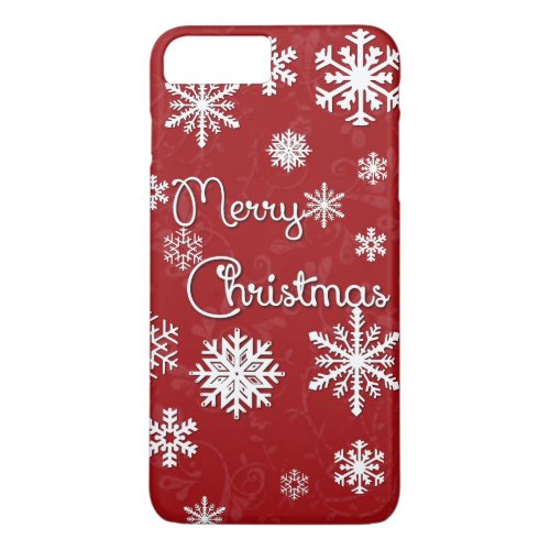 Merry Christmas Snowflake Phone Case