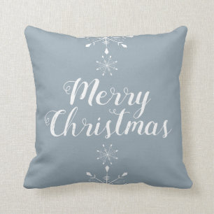 MERRY CHRISTMAS! Snowflake Pillow