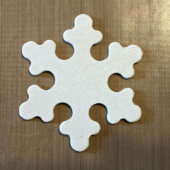 Merry Christmas Snowflake Sign (WoodenSnowflake)