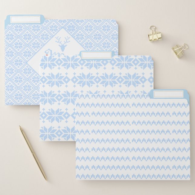 Merry Christmas Snowflake Spirit File Folder (Set)